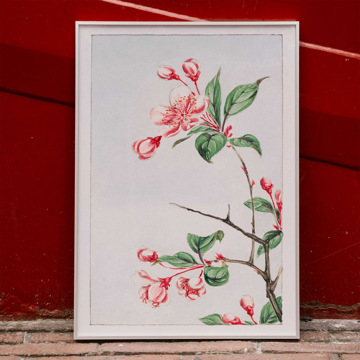 Kaido pyrus spectabalis Poster by Moryarty - Oil Painting canvas print