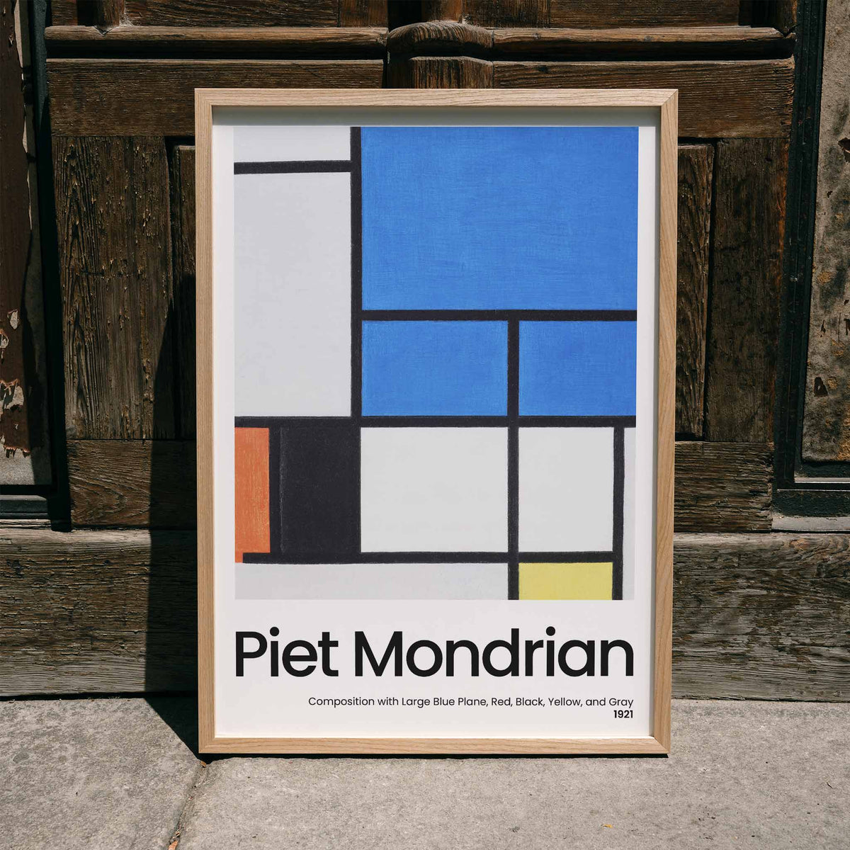 Composition au grand plan bleu Canvas Print
