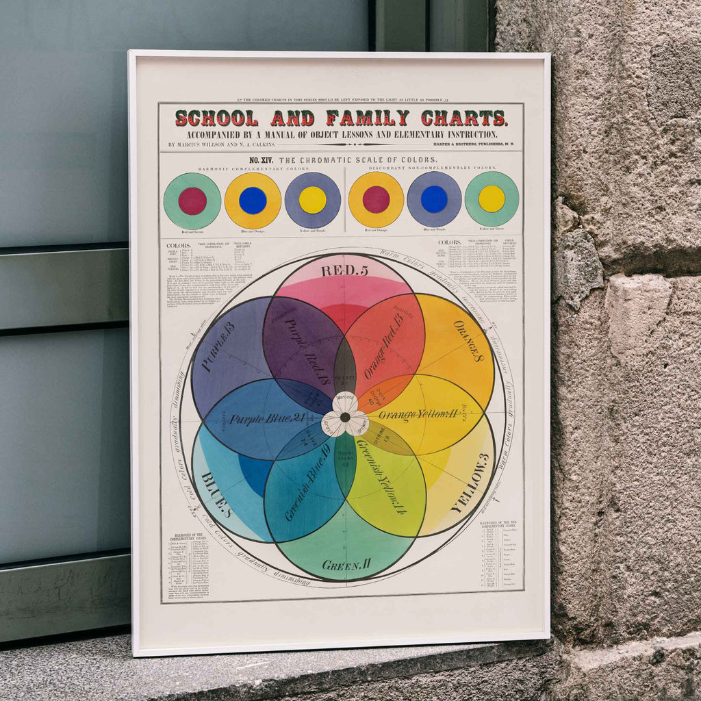 Échelle chromatique des couleurs Canvas Print