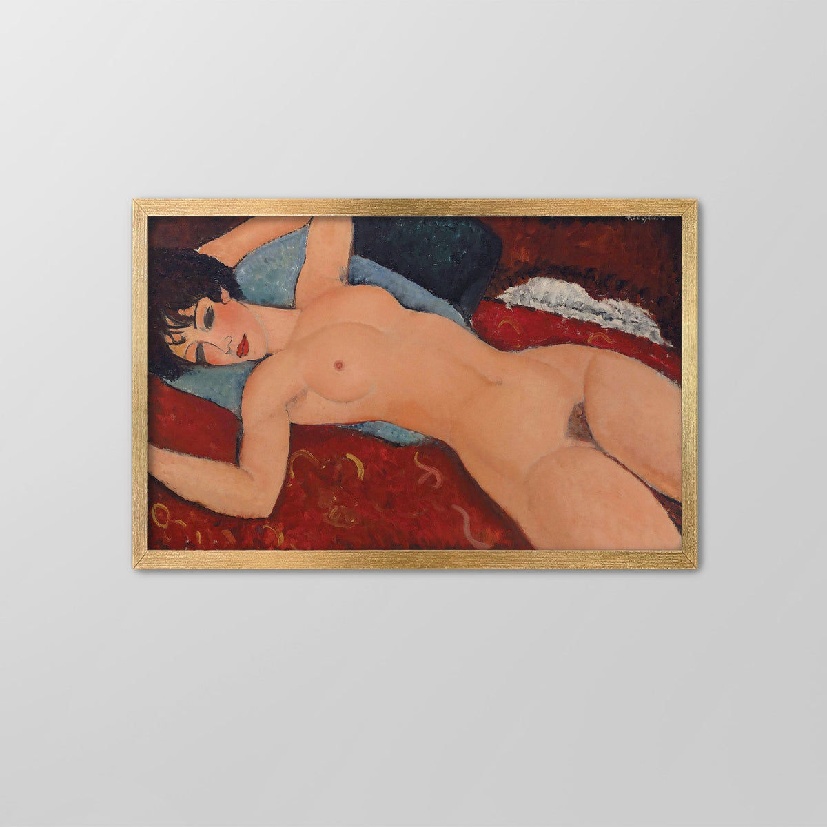 Reclining Nude Canvas Print