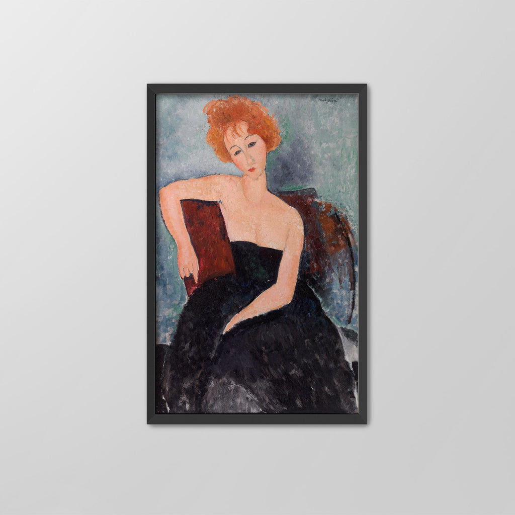 Redheaded Girl in Evening Dress Canvas Print