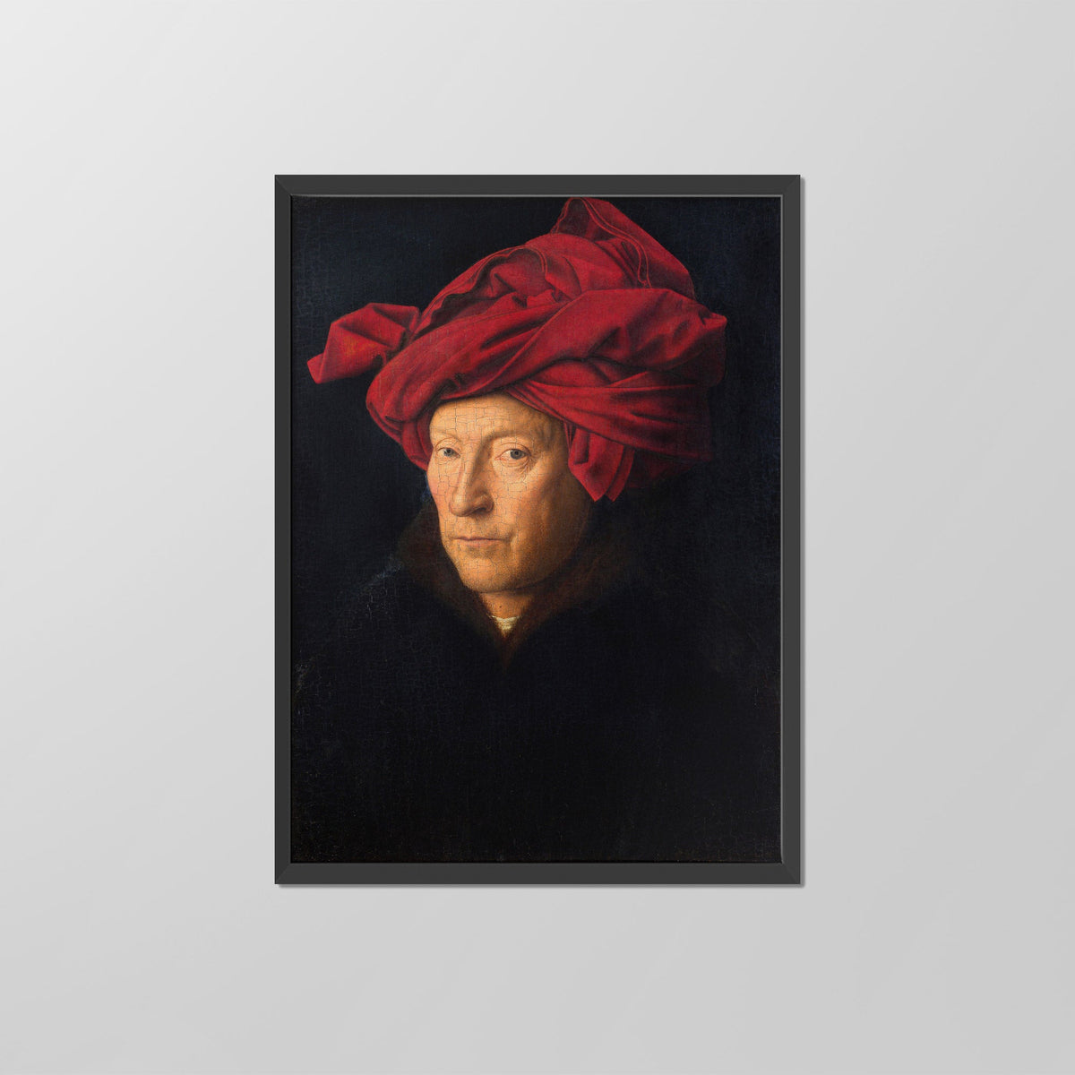 Man in a Red Turban Canvas Print
