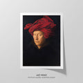 Man in a Red Turban Canvas Print