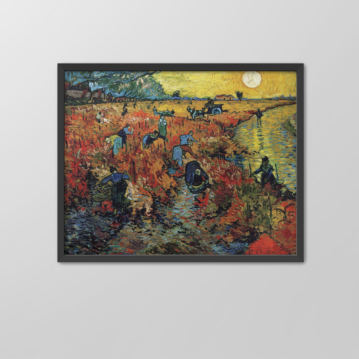 The Red Vineyard Canvas Print