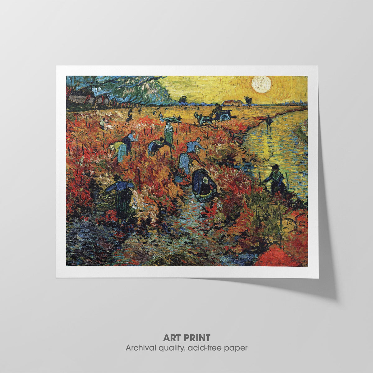 The Red Vineyard Canvas Print