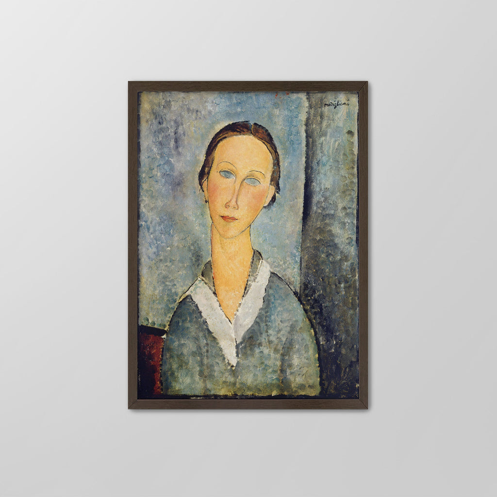 Girl in a Sailor's Blouse Canvas Print