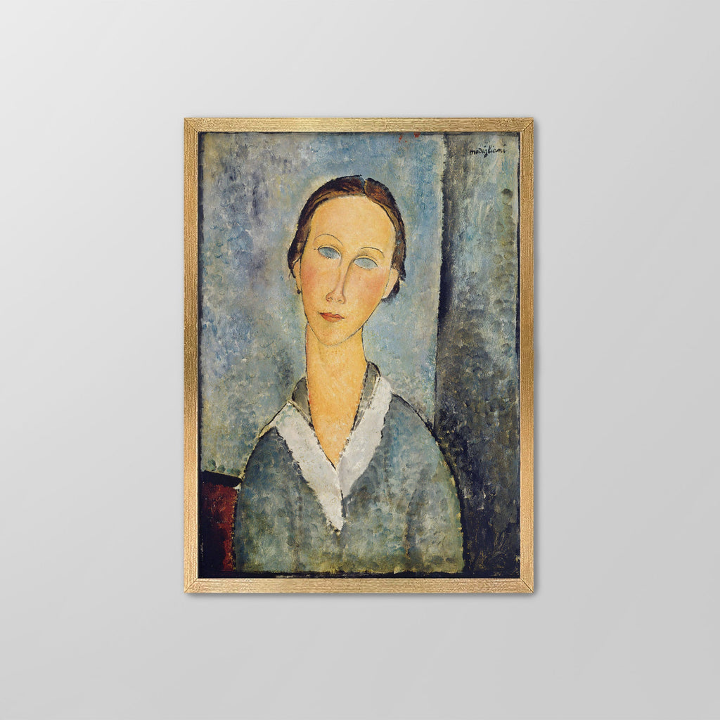 Girl in a Sailor's Blouse Canvas Print