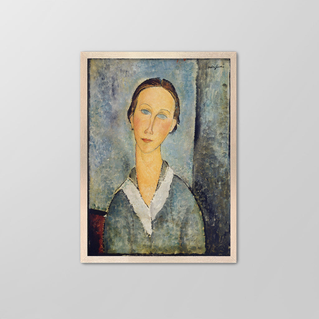 Girl in a Sailor's Blouse Canvas Print