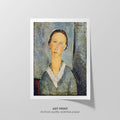 Girl in a Sailor's Blouse Canvas Print