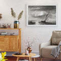Paysage marin au clair de lune Poster by Moryarty - Oil Painting canvas print