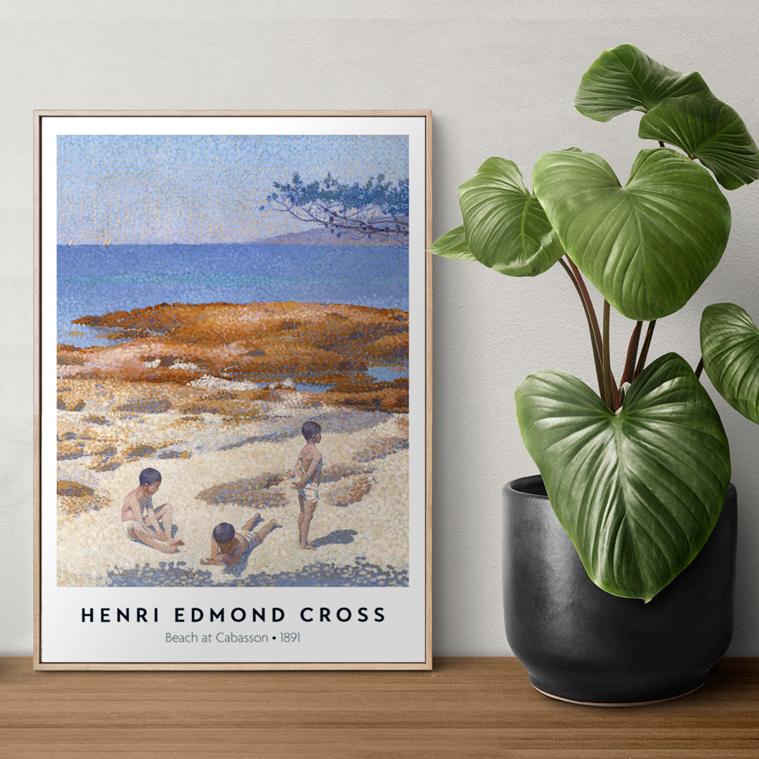 Plage de Cabasson Poster by Moryarty - Oil Painting canvas print