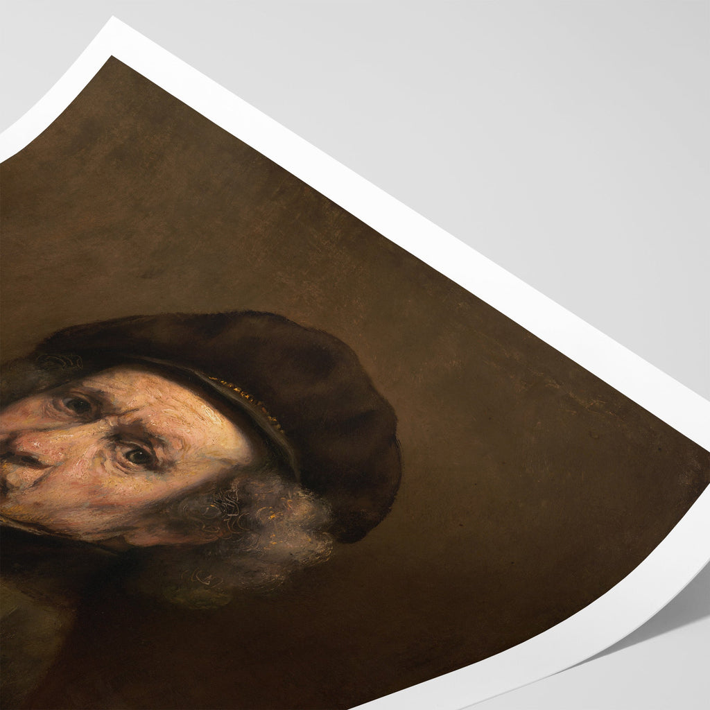 Self-Portrait with Beret Canvas Print