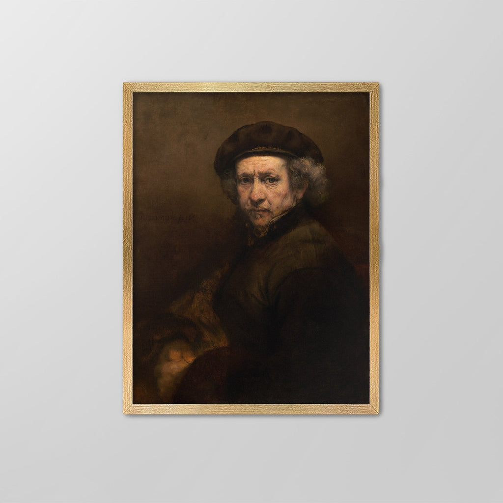 Self-Portrait with Beret Canvas Print