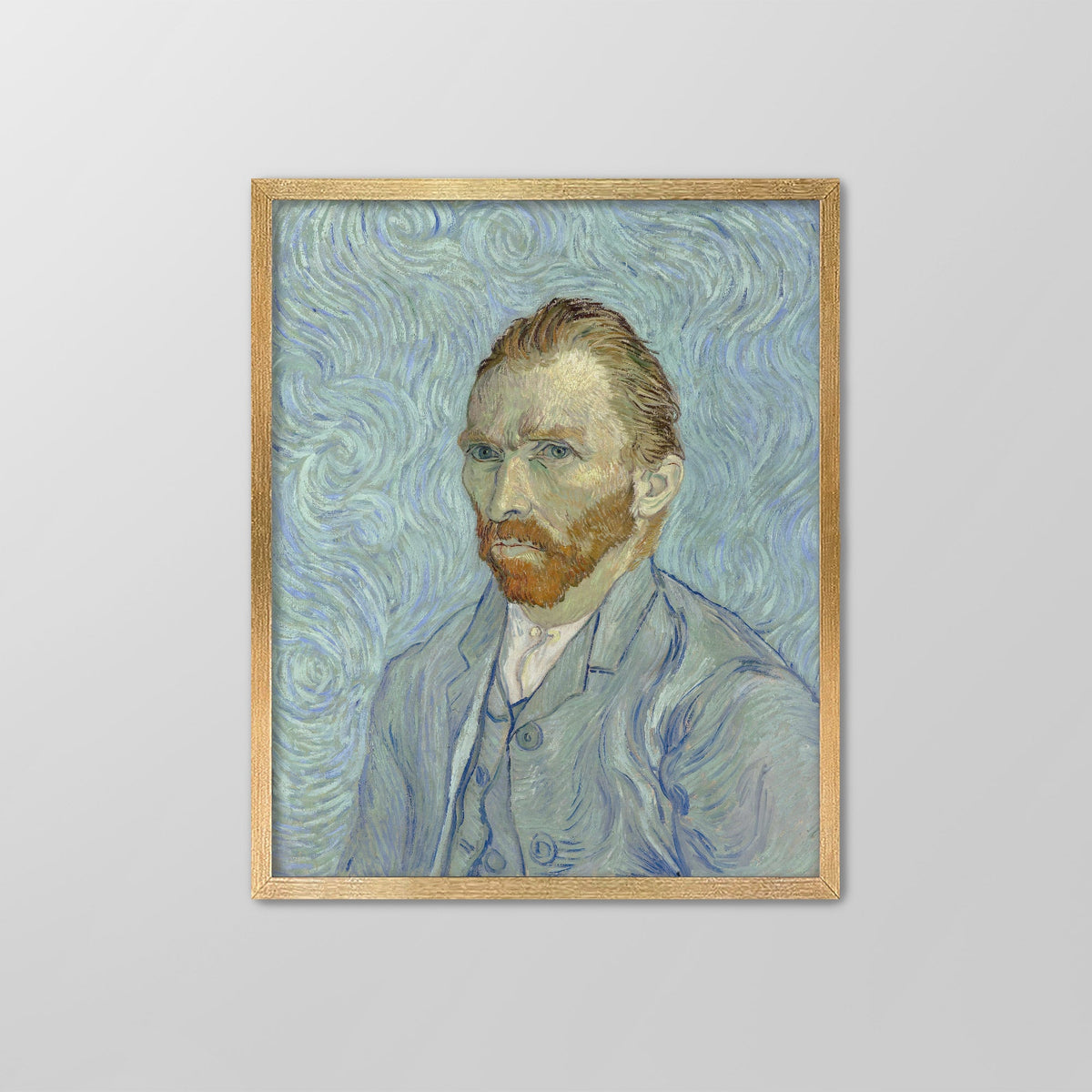Self-Portrait (Blue) Canvas Print