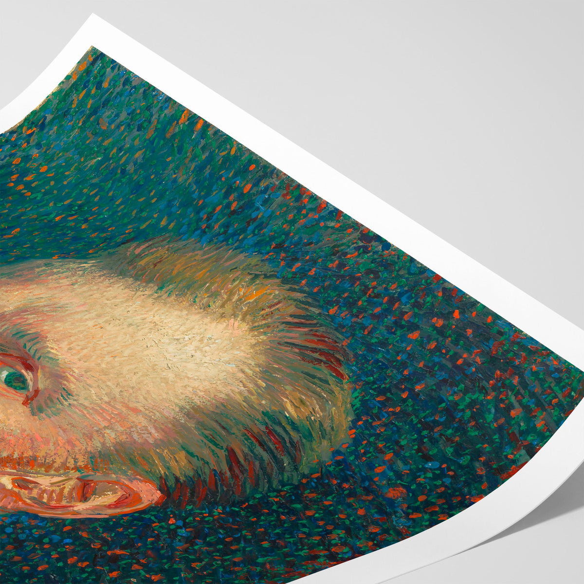 Self-Portrait (Green) Canvas Print