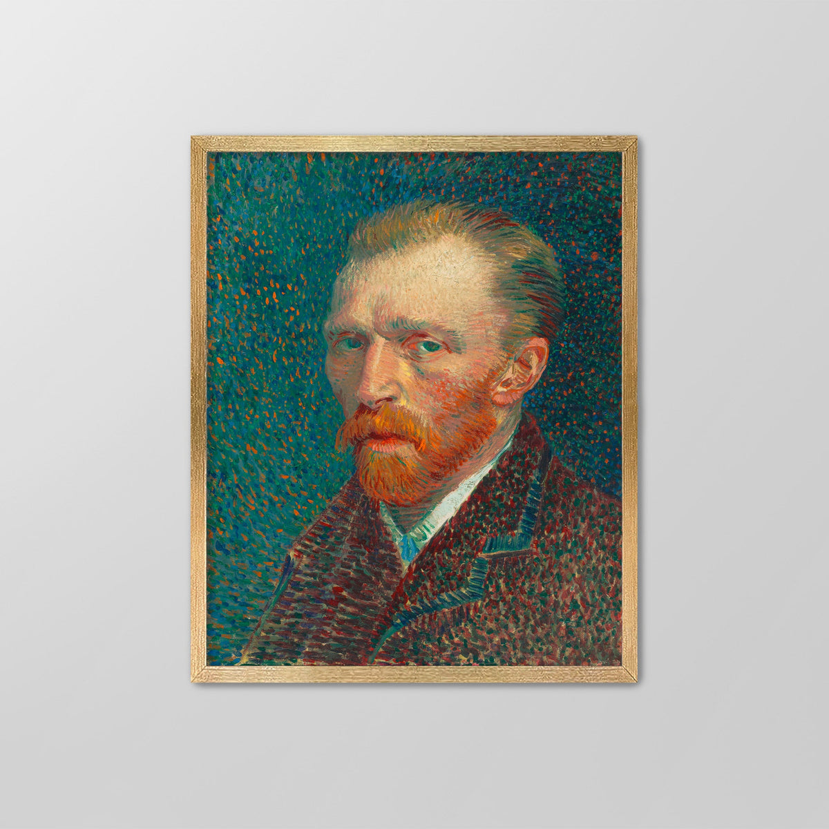 Self-Portrait (Green) Canvas Print