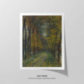 Shaded Path  Renoir  Art Print by Without A Frame - Oil Painting canvas print