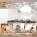 🌀New E27 Socket Ceiling Fan Light – 2‑in‑1 Silent LED Fan with Remote Control