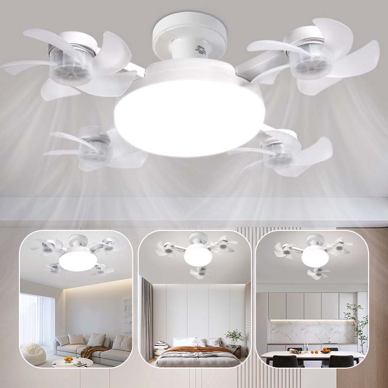 🌀New E27 Socket Ceiling Fan Light – 2‑in‑1 Silent LED Fan with Remote Control