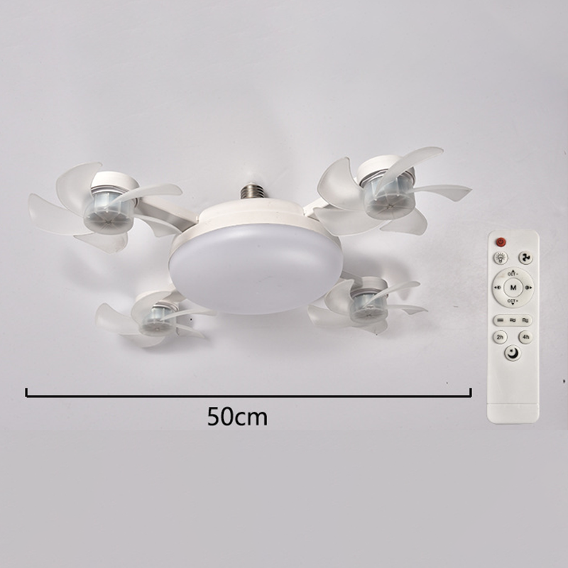 🌀New E27 Socket Ceiling Fan Light – 2‑in‑1 Silent LED Fan with Remote Control