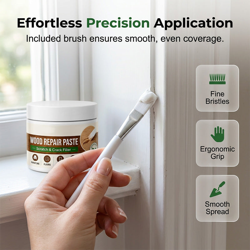 🖌️ No Sanding Needed! Easy Wood Repair Paste with Tool – Just Fill & Done. 🚀
