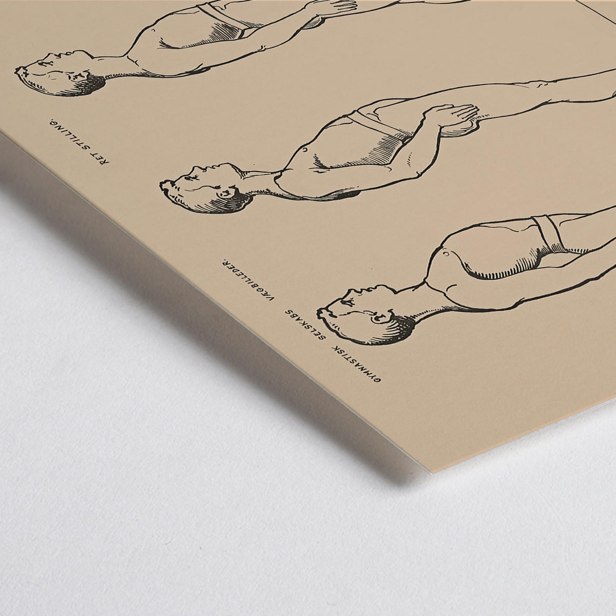 Étude de posture debout Canvas Print