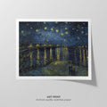 Starry Night Over the Rhône Canvas Print