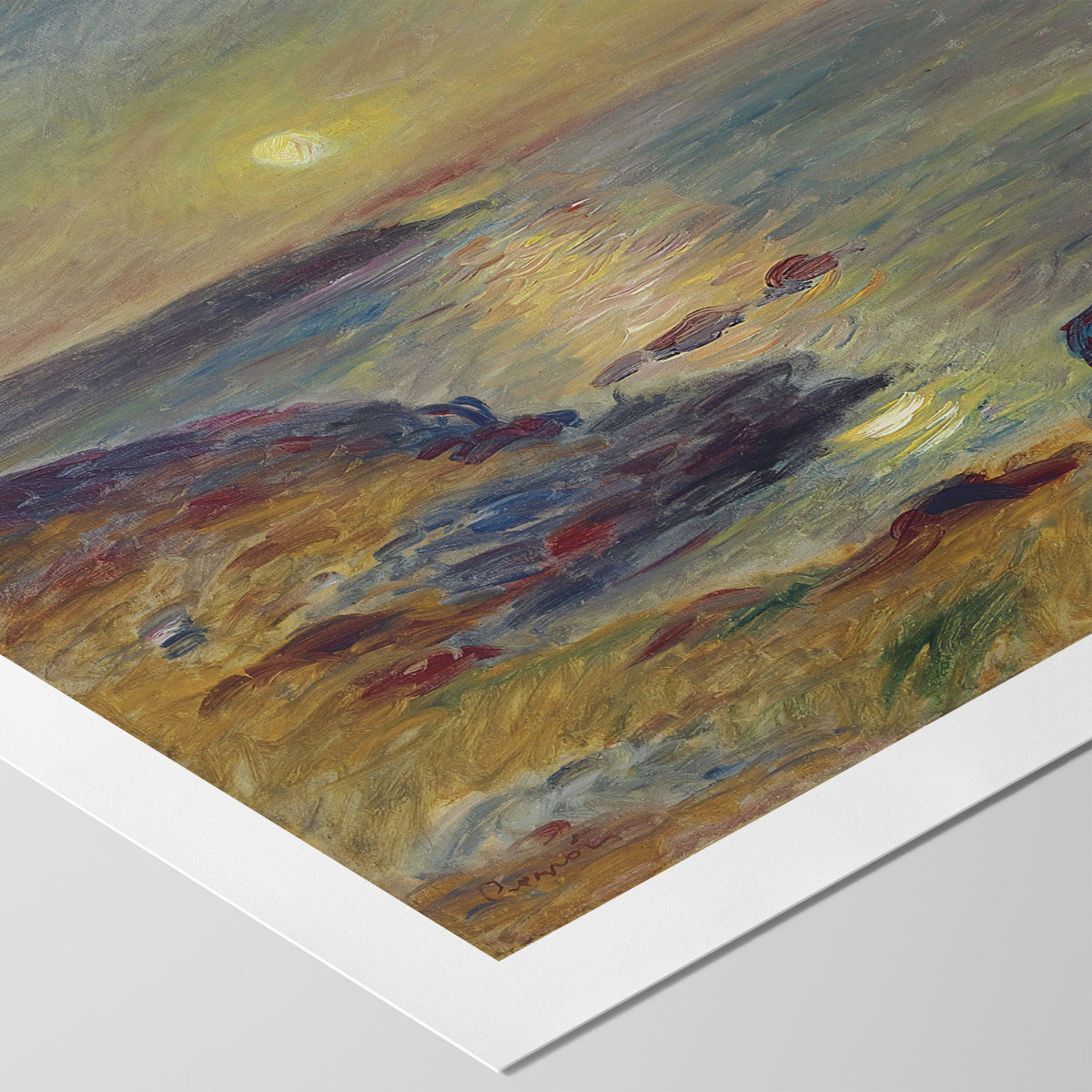 Sunset at Douarnenez Canvas Print