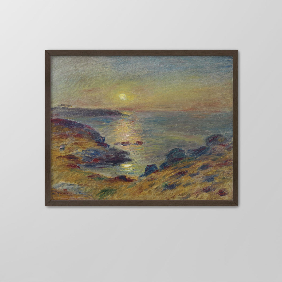 Sunset at Douarnenez Canvas Print