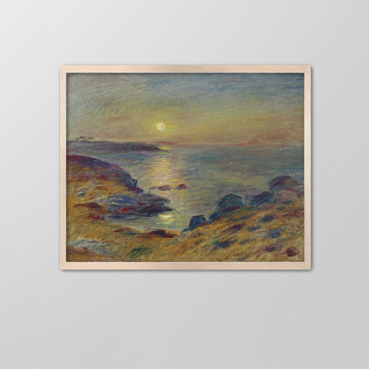 Sunset at Douarnenez Canvas Print