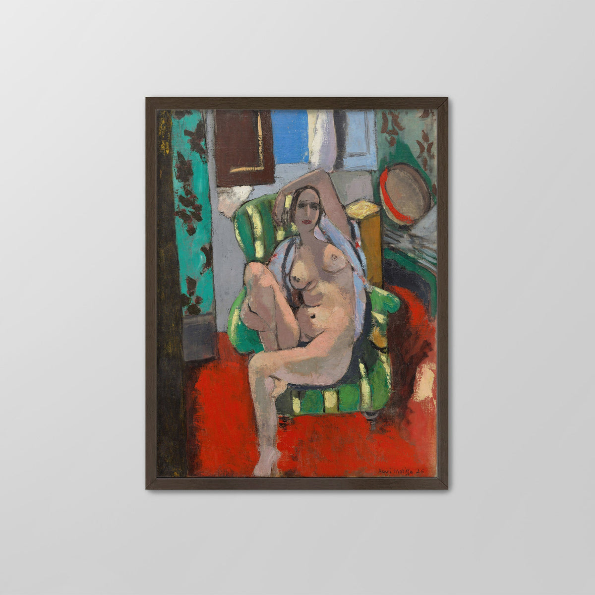 Odalisque with a Tambourine Canvas Print