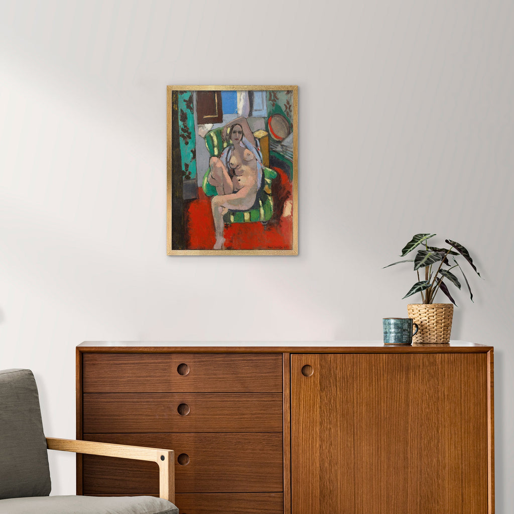 Odalisque with a Tambourine Canvas Print