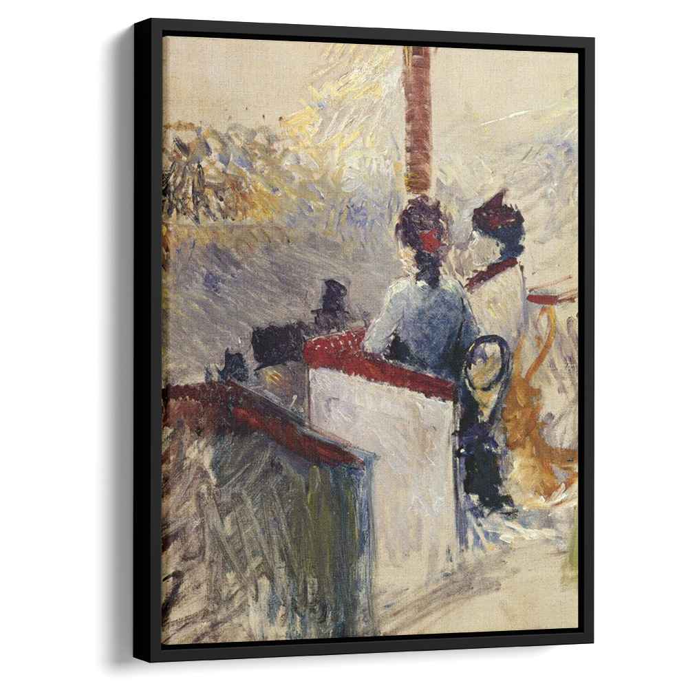 The Box 1889 by Henri de Toulouse-Lautrec by Henri de Toulouse-Lautrec - Post-Impressionist canvas print