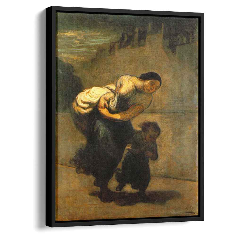 The Burden (The Laundress)by Honore Daumier Canvas Print