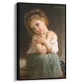 The chilly 1879 by William-Adolphe Bouguereau by William-Adolphe Bouguereau - Academic canvas print