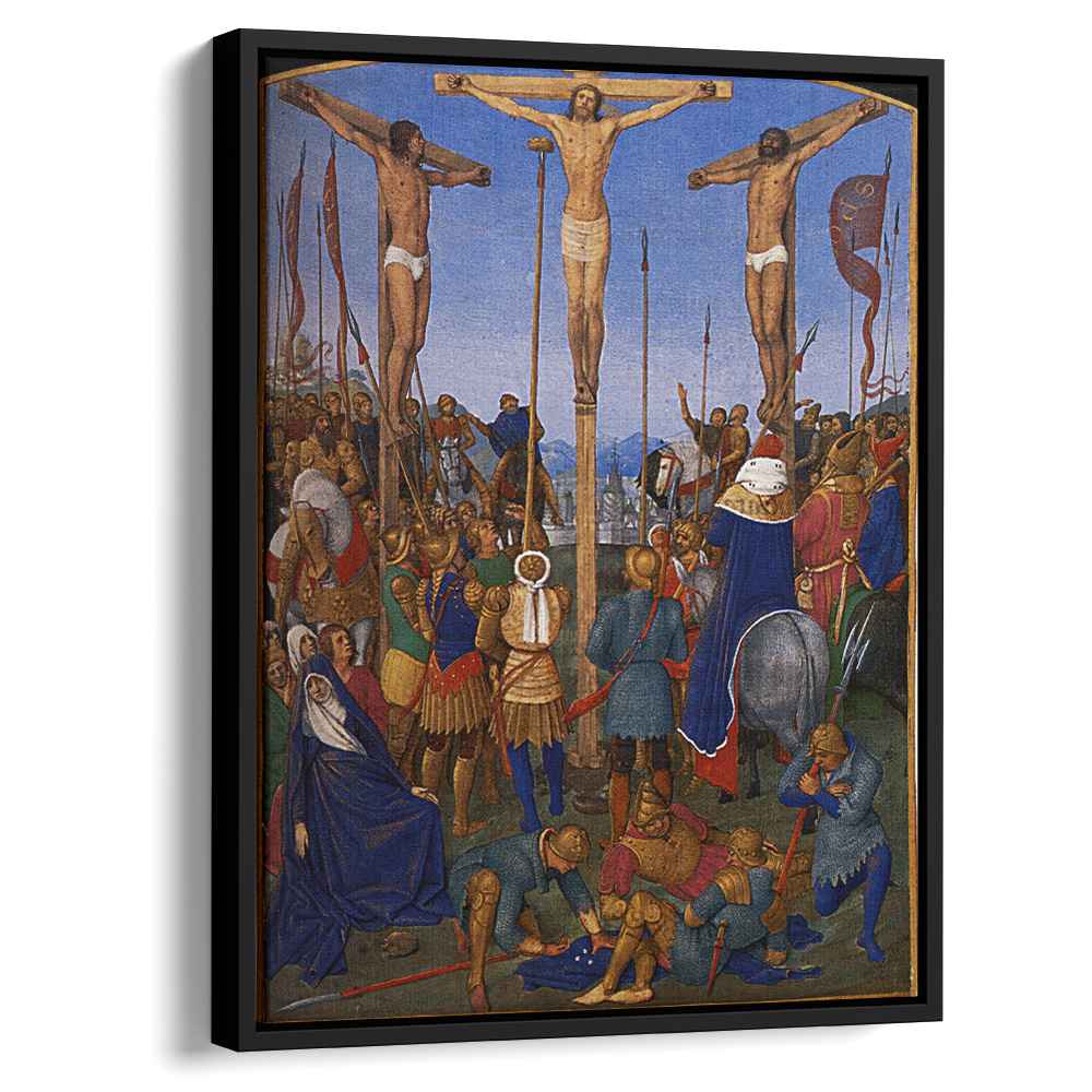 The Crucifixion 1460 by Jean Fouquet by Jean Fouquet - Oil Painting canvas print