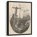 The Crucifixion an Oval Plate 1640 by Rembrandt by Rembrandt - Baroque canvas print