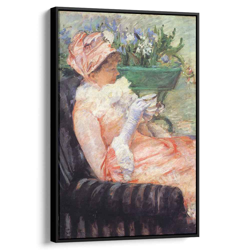 The Cup of Teaby Mary Cassatt Canvas Print