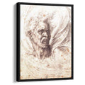 The Damned Soulby Michelangelo Canvas Print