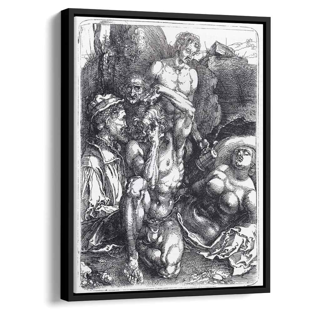 The Desperate Manby Albrecht Durer Canvas Print