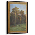 The Edge of a Pine Forest by Ivan Shishkin by Ivan Shishkin - Russian Realist canvas print