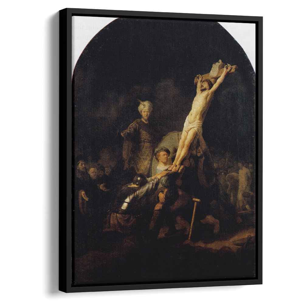 The Elevation Of The Cross 1633 by Rembrandt by Rembrandt - Baroque canvas print