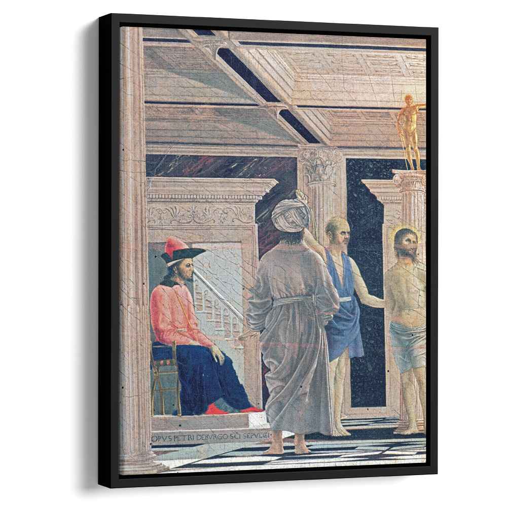 The Flagellation of Christ detail 1465 by Piero della Francesca by Piero della Francesca - Oil Painting canvas print