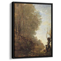 The Happy Isleby Camille Corot Canvas Print