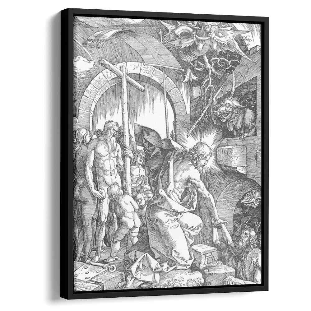 The Harrowing of Hell or Christ in Limbo, from The Large Passion by Albrecht Durer by Albrecht Durer - Renaissance canvas print