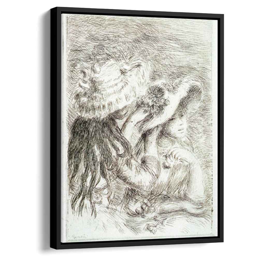 The Hat Pinnedby Pierre-Auguste Renoir Canvas Print