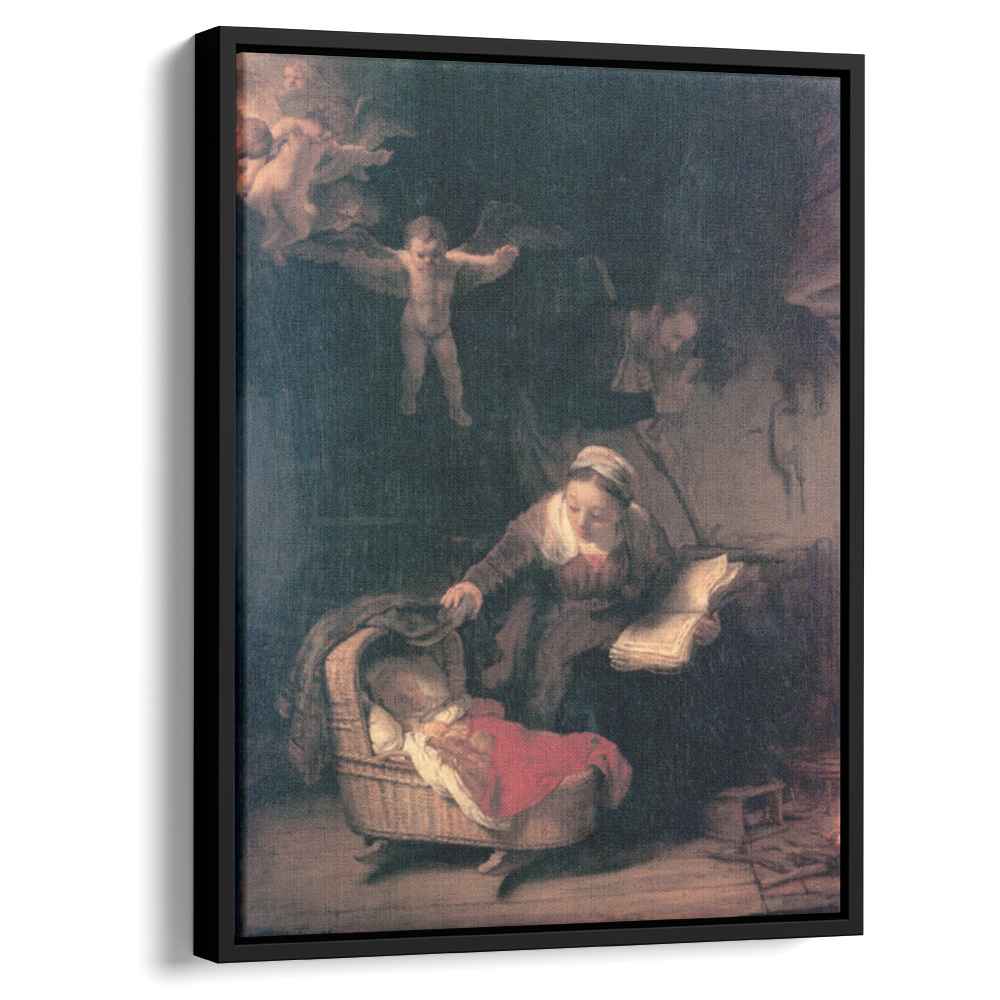 The Holy Familyby Rembrandt Canvas Print