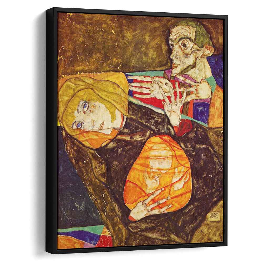 The Holy Family 1913 by Egon Schiele by Egon Schiele - Expressionist canvas print