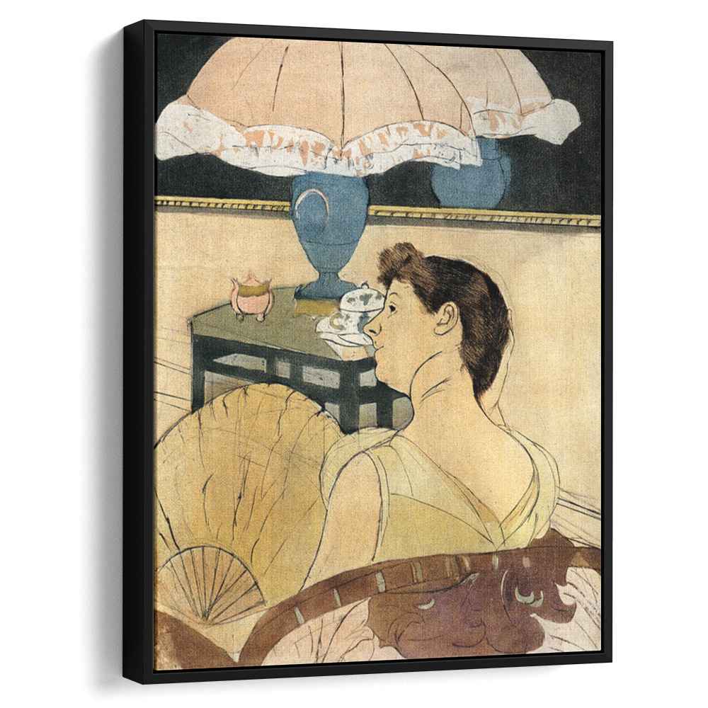 The Lamp 1891 by Mary Cassatt by Mary Cassatt - Impressionist canvas print