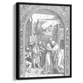 The Meeting of Joachim and Anne at the Golden Gateby Albrecht Durer Canvas Print